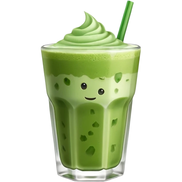 Ice Matcha latte emoji