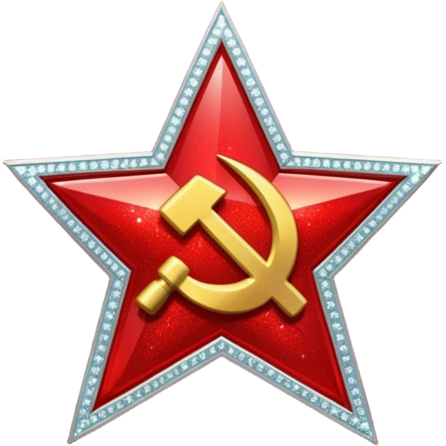 Sparkly communism symbol emoji