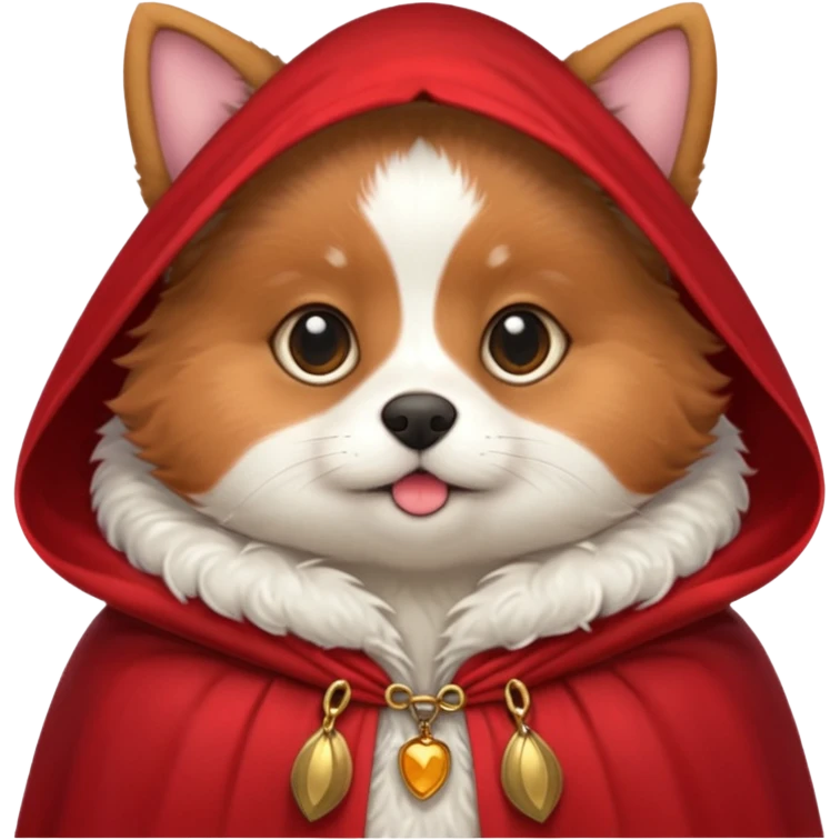 Pet in red cloak emoji