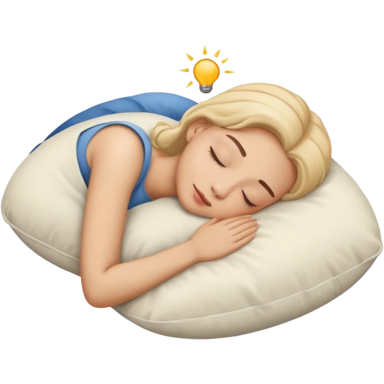 sleeping figure on pillow emoji