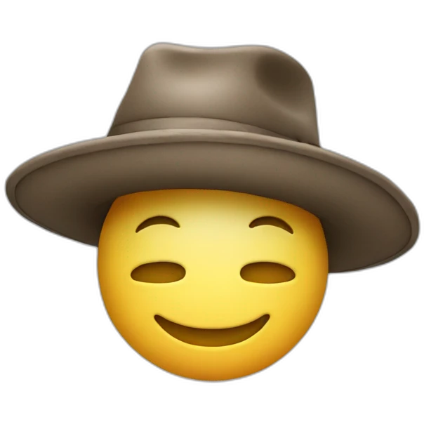Butt with a hat emoji