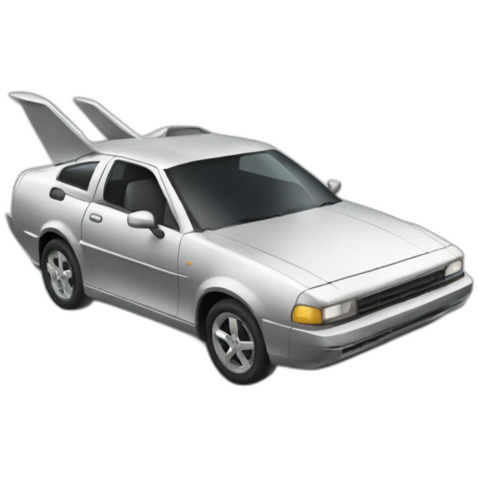 a flying car emoji