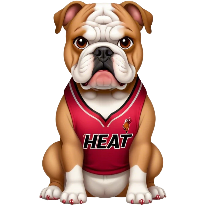 Miami heat bulldog  emoji