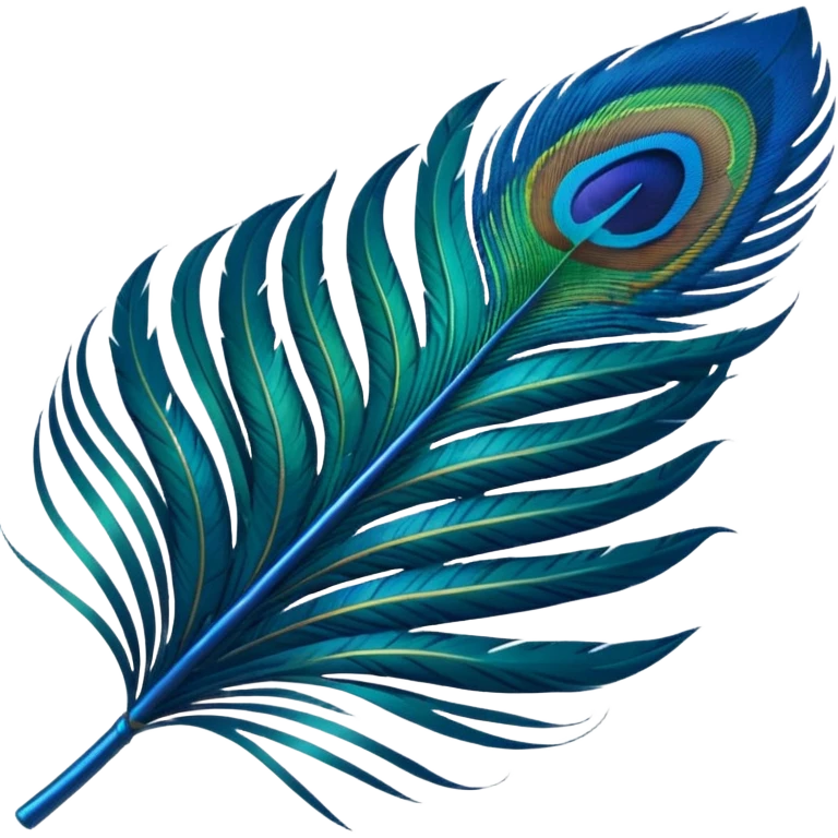 Peacock feather emoji