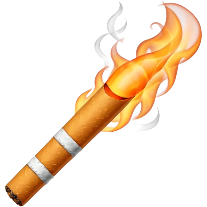 Cigarette burning emoji
