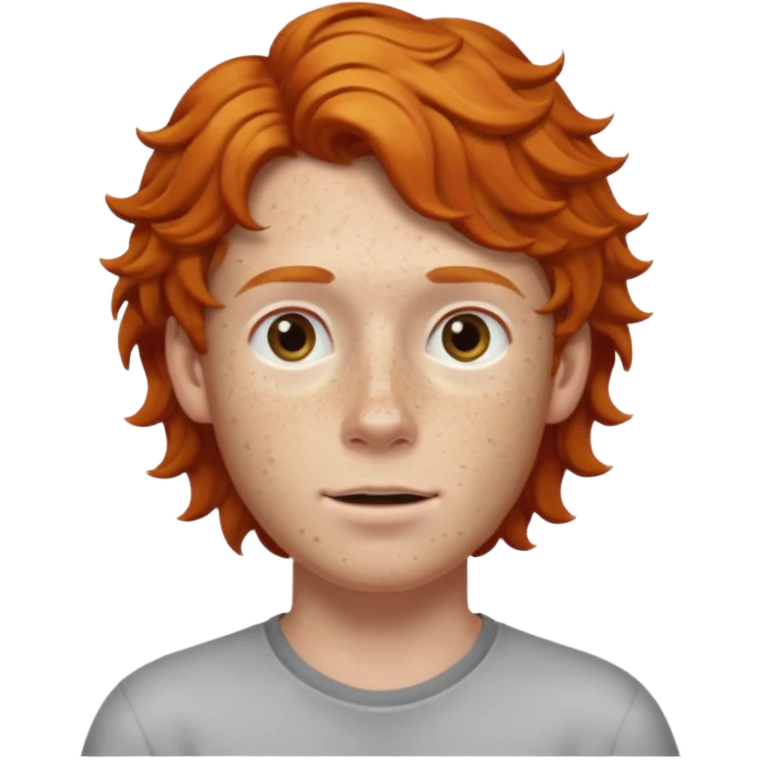 ginger boy wavy hair emoji