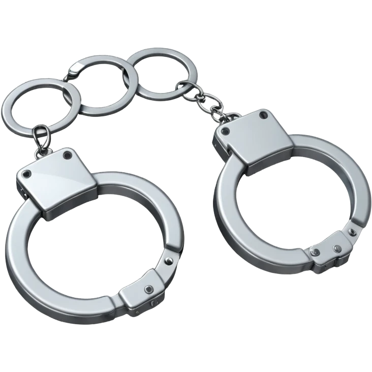 Handcuffs – shiny metal cuffs bdsm style emoji