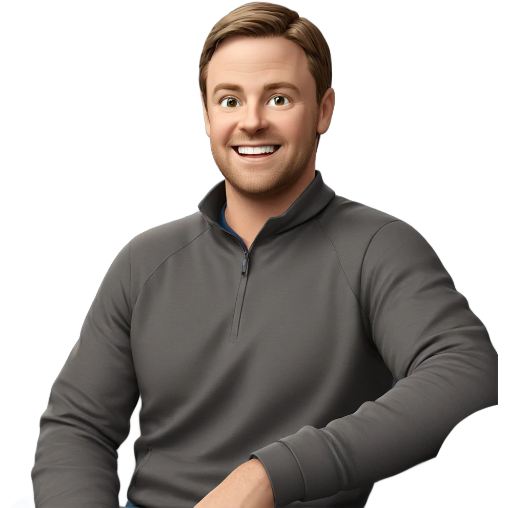 smiling male with brown hair emoji