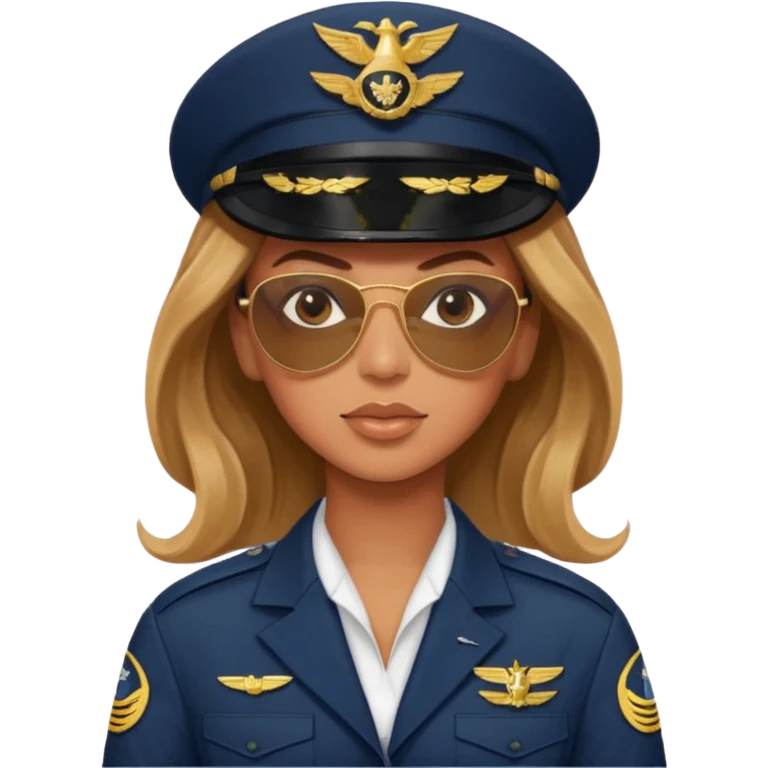 Beyonce as a pilot emoji