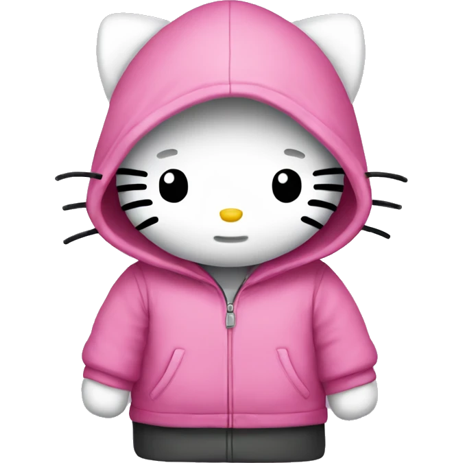 hello kitty with a hoodie  emoji