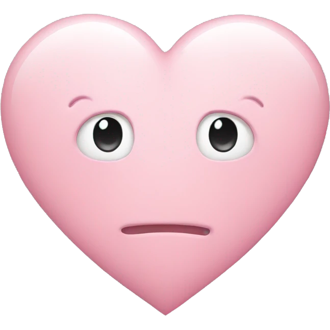 Light pink heart shaped emoji  emoji