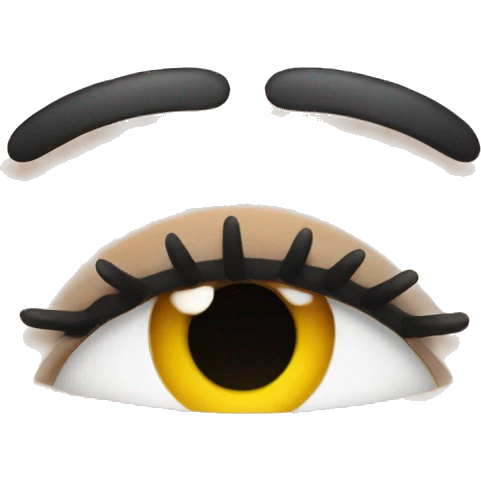 long eyelashes emoji
