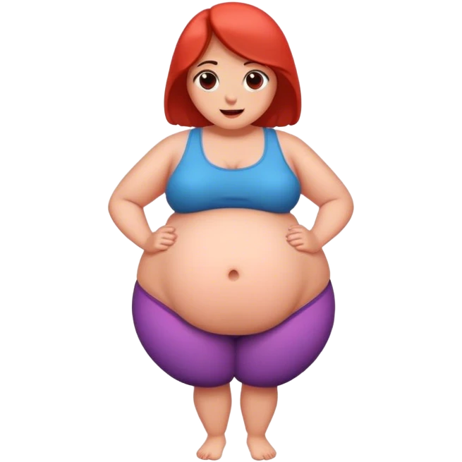 A woman with a big belly  emoji