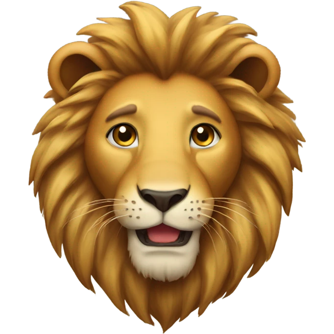 Lion with heart emoji