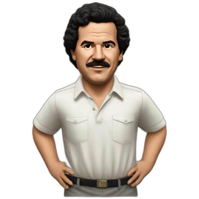 pablo escobar celebrating goal emoji