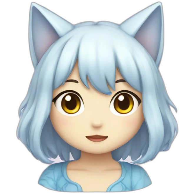 crystal Neko girl emoji