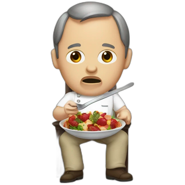 Hannibal Lecter eating emoji
