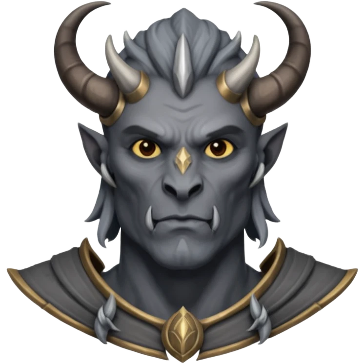 ESO male daedra, gray skin small horns emoji