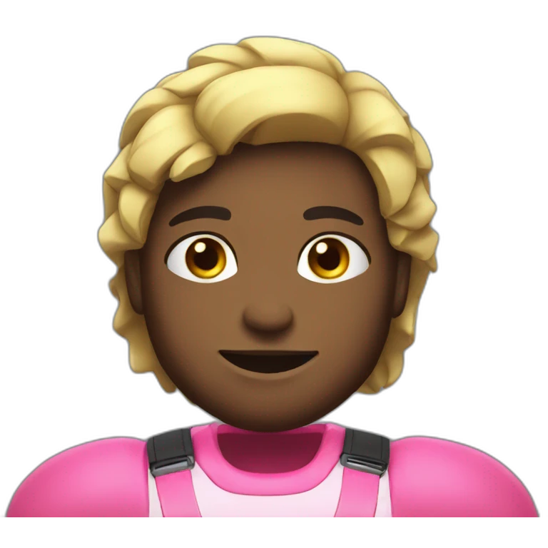 pink powerlifter emoji