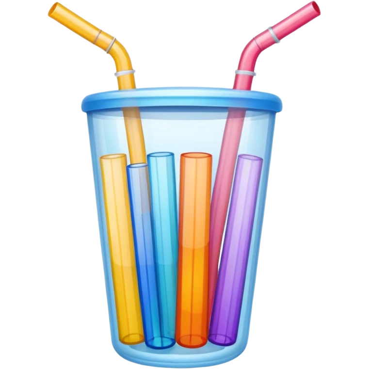only plastic straw emoji
