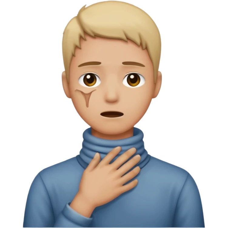 someone holding their neck emoji