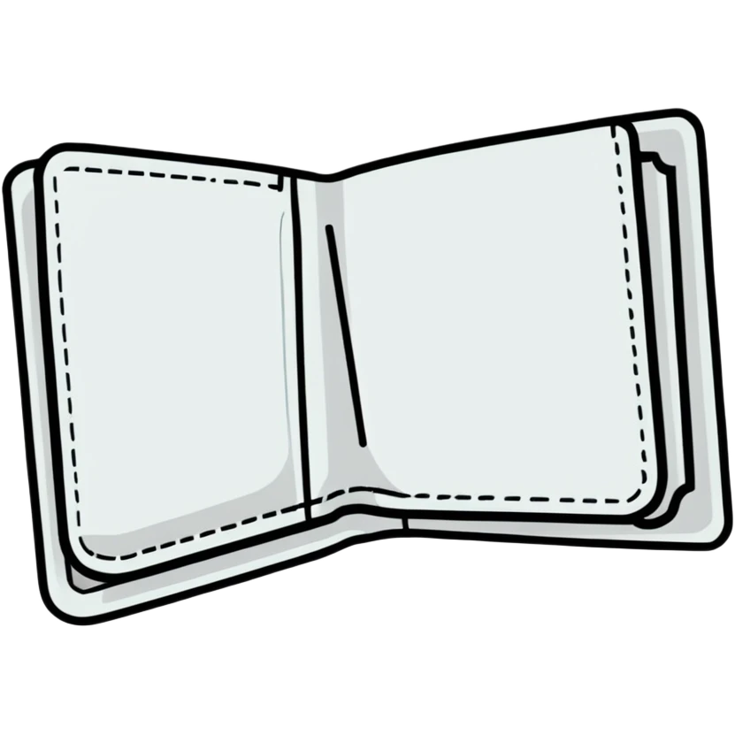aesthetic white wallet emoji