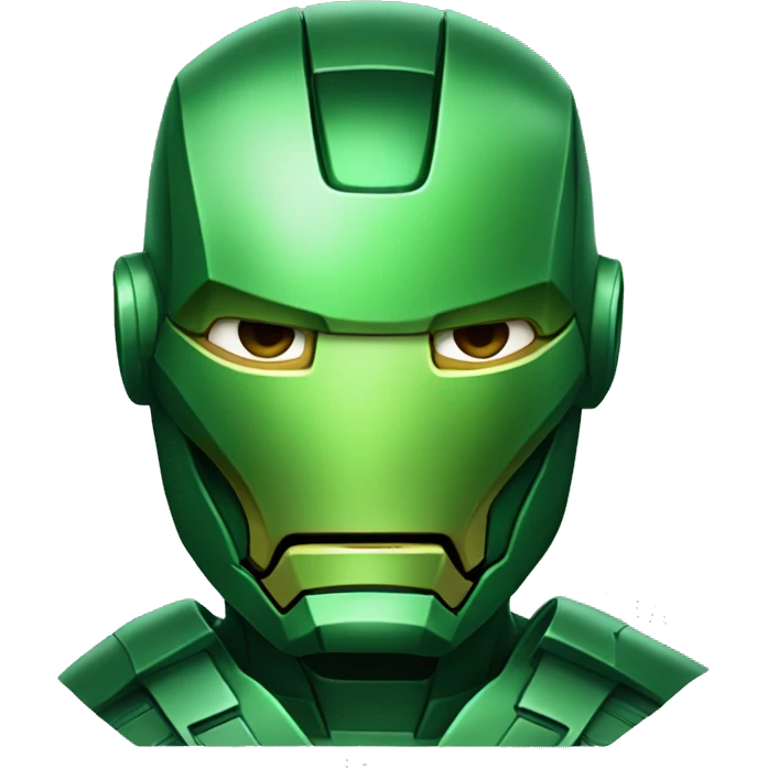 green Iron man  emoji