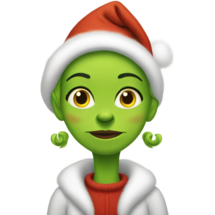 grinch as a traditional wife emoji