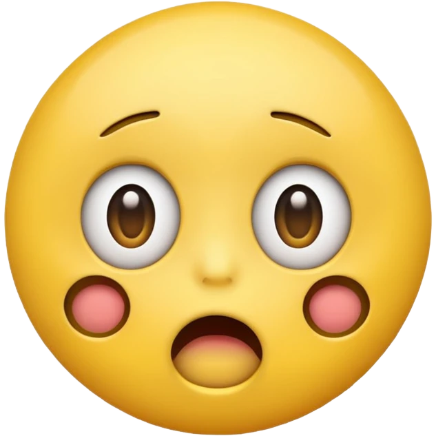 surprised face yellow round emoji emoji