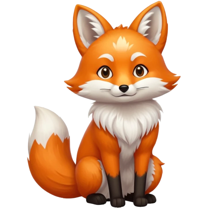 Make a kitsune fox emoji