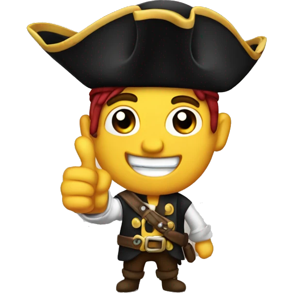 pirate thumbs up emoji