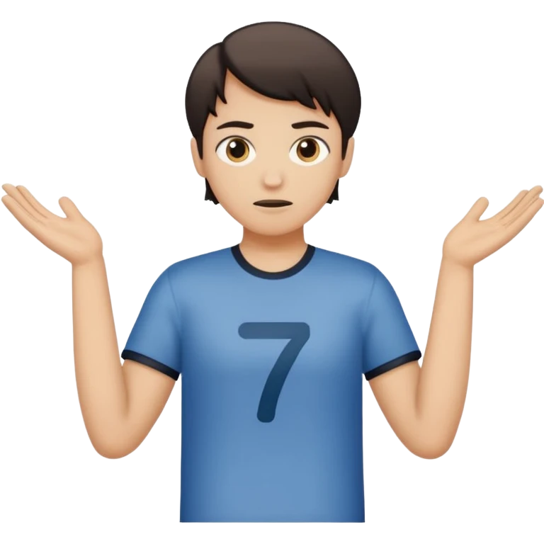 Putting the 🤷 with the sex on the left and seven on the right emoji