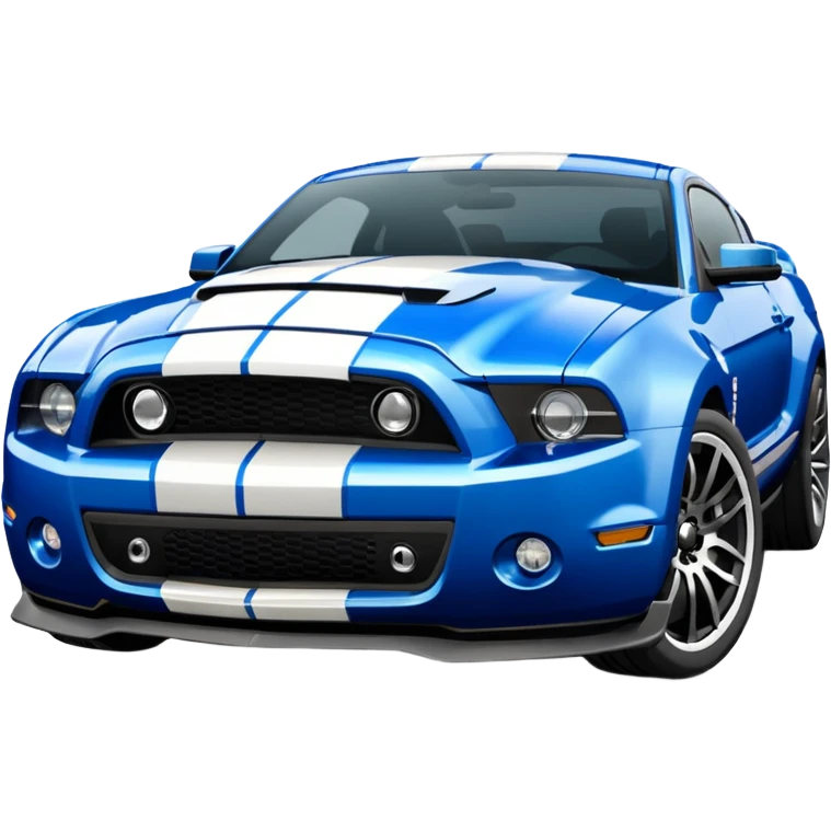 Shelby gt500 in blue emoji