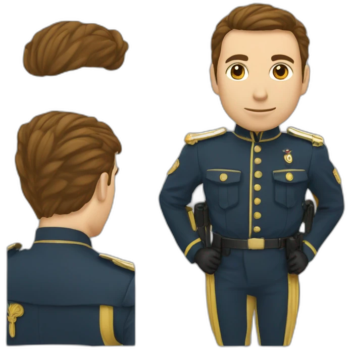 Gendarme roux costaud emoji