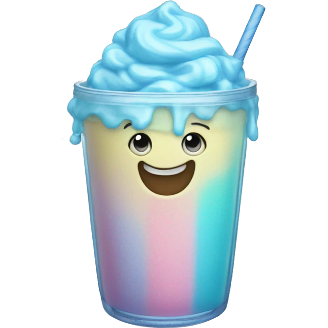 pastel blue slushie emoji