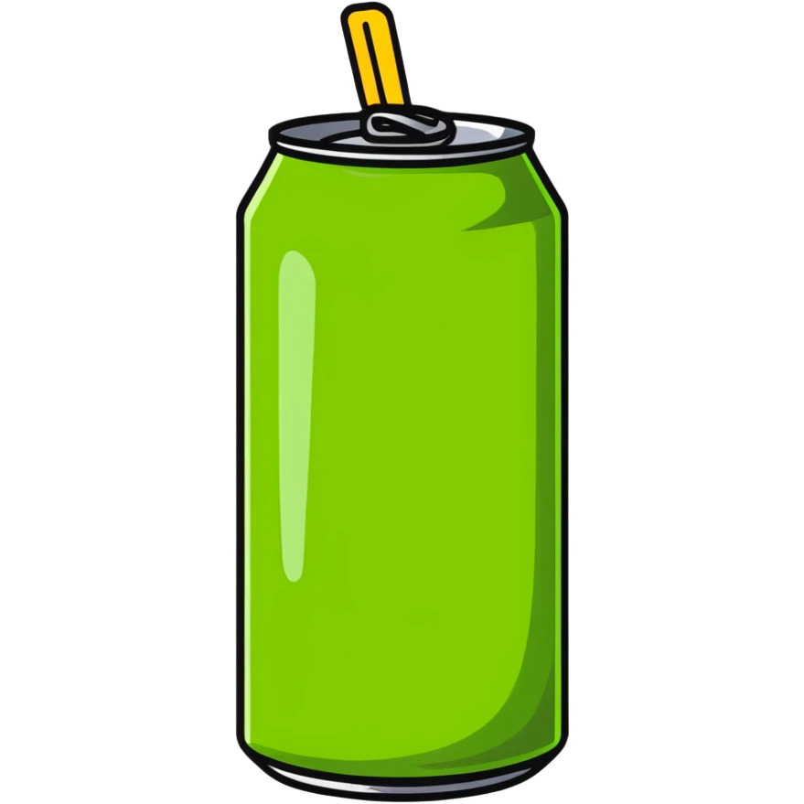 A can with a lime on it emoji