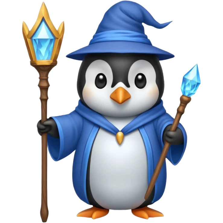 Penguin Wizard emoji