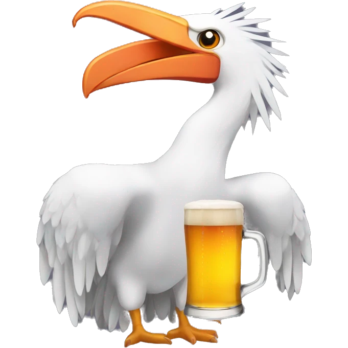 Phoenix + pelican + beer emoji
