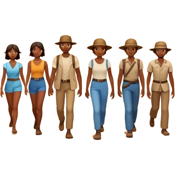 The israelites crossing the wilderness emoji