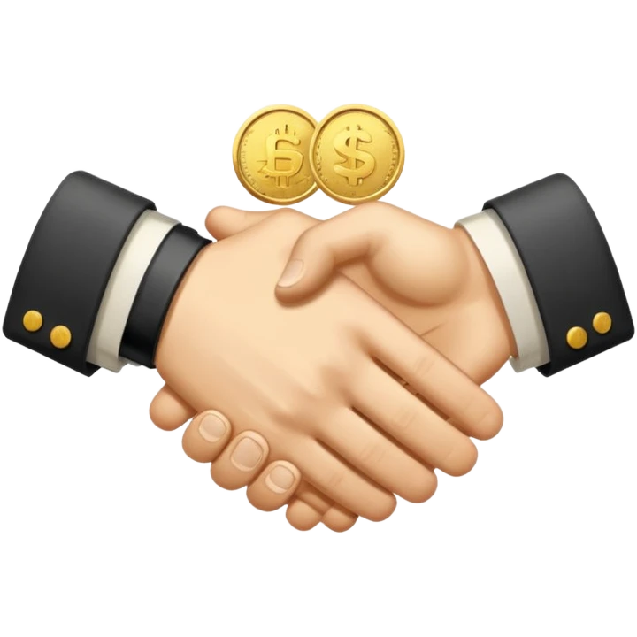 Handshake + money icon emoji