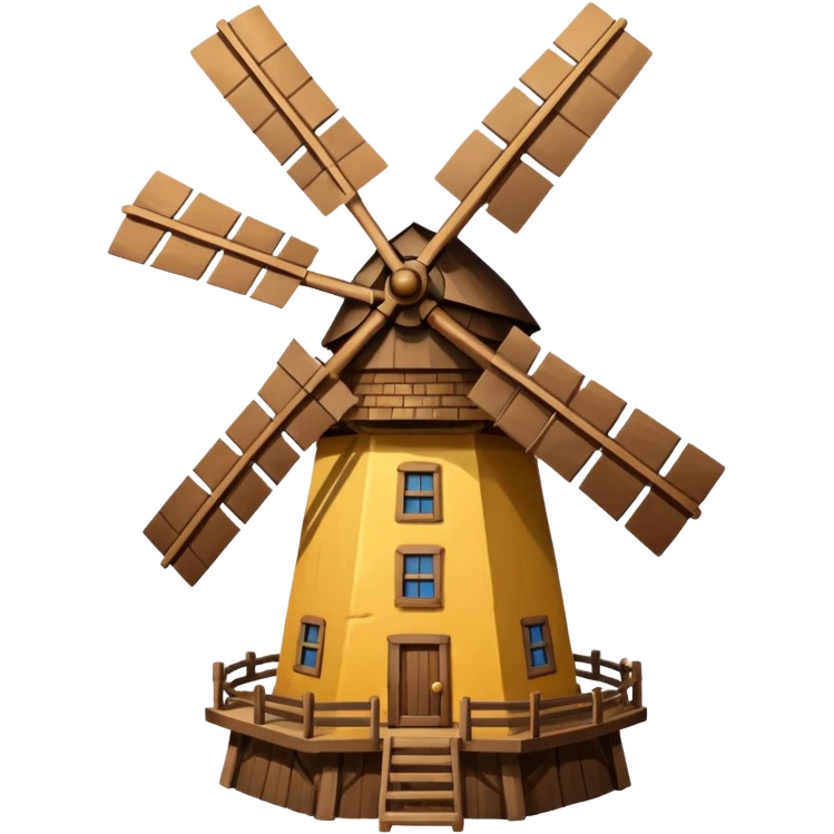windmill in wind emoji
