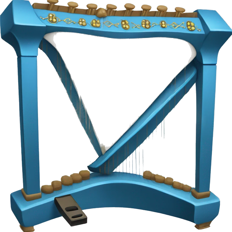 small blue auto harp rectangle emoji