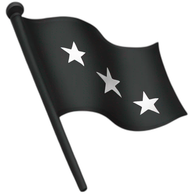 Drapeau noir emoji