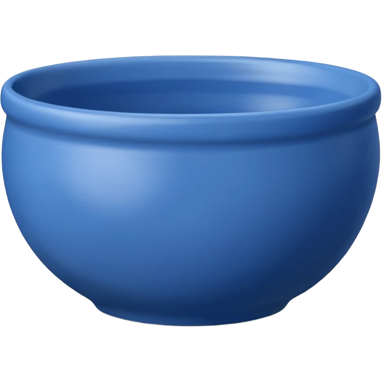 Clay Pottery Bowl blue  emoji
