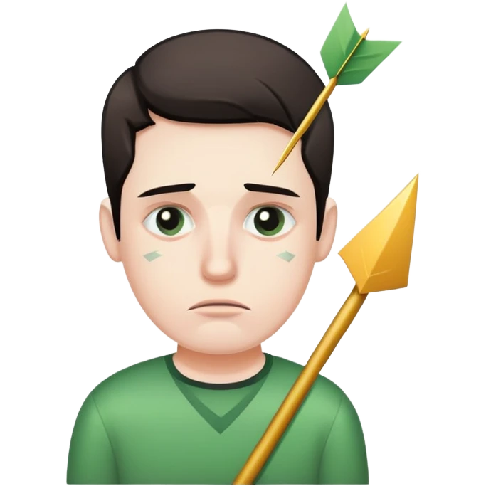 sad man with little money and arrow pointing down emoji