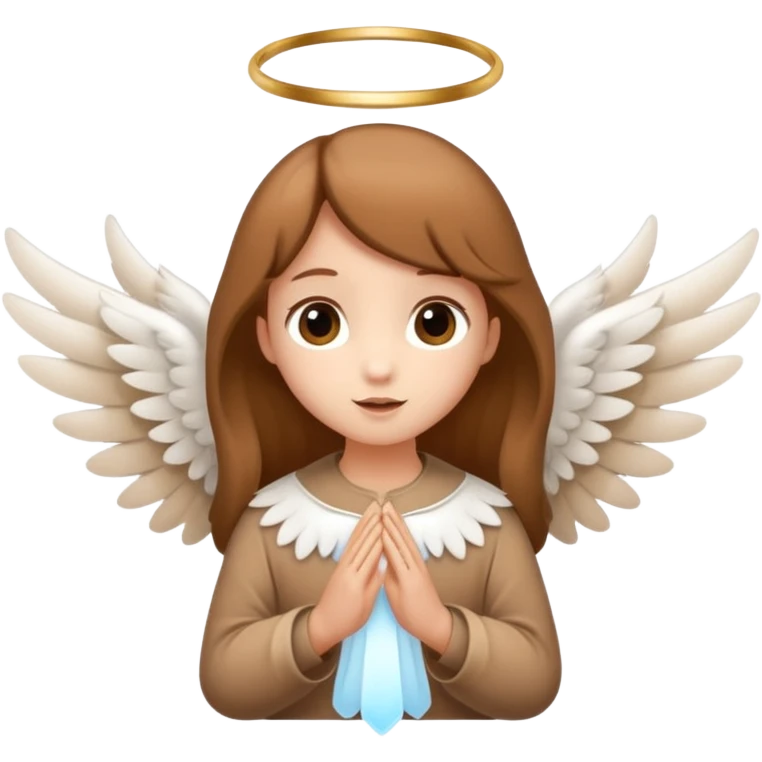 fawn with angelic white wings emoji