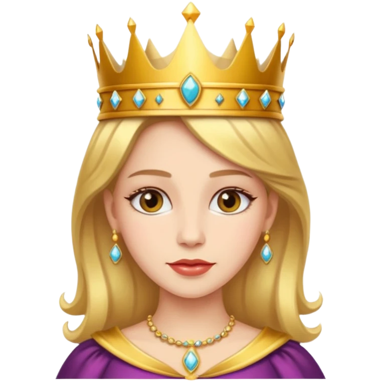 beautiful queen emoji