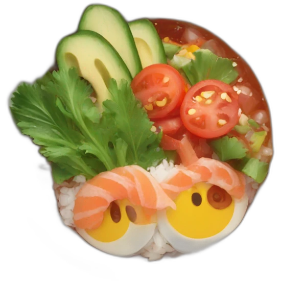 Poke bowl emoji