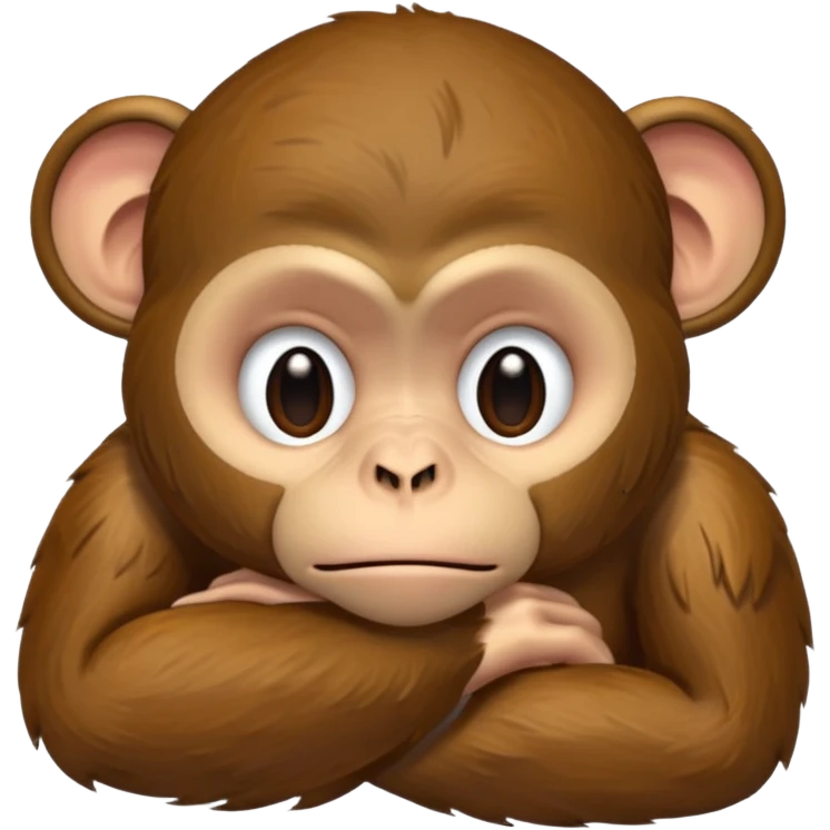 Depressed monkey  emoji