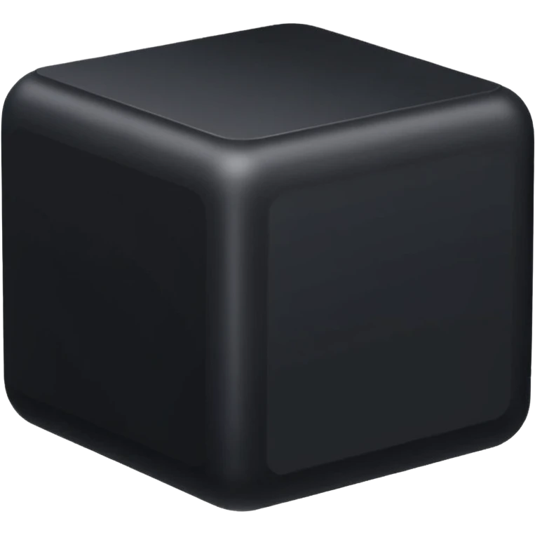 black cube emoji